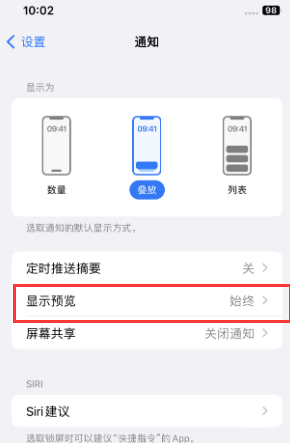 武隆苹果售后维修中心分享iPhone手机收不到通知怎么办 