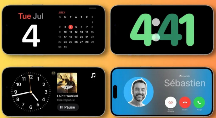 武隆苹果手机维修分享iOS17横屏充电待机显示有什么好处 
