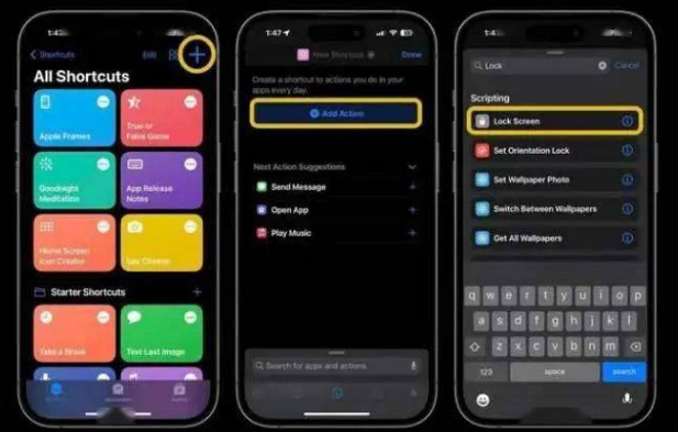 武隆苹果14锁屏维修店分享iPhone14升级iOS16.4后如何创建锁屏快捷方式 