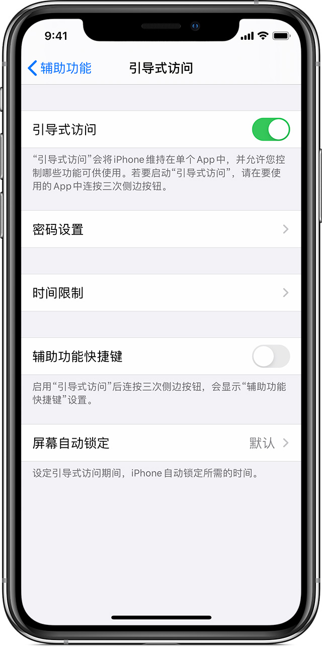 武隆苹果手机维修分享如何在 iPhone 上退出引导式访问 