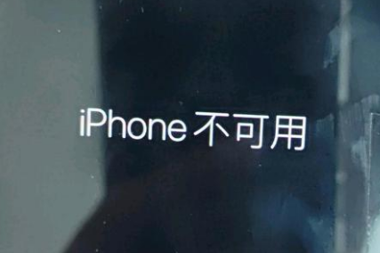 武隆苹果服务网点分享锁屏界面显示“iPhone 不可用”如何解决 