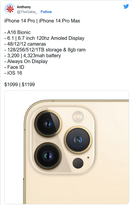 武隆苹果14维修分享iPhone 14全系涨价 