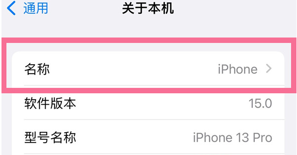 武隆苹果13维修分享iPhone 13热点名字设置教程 