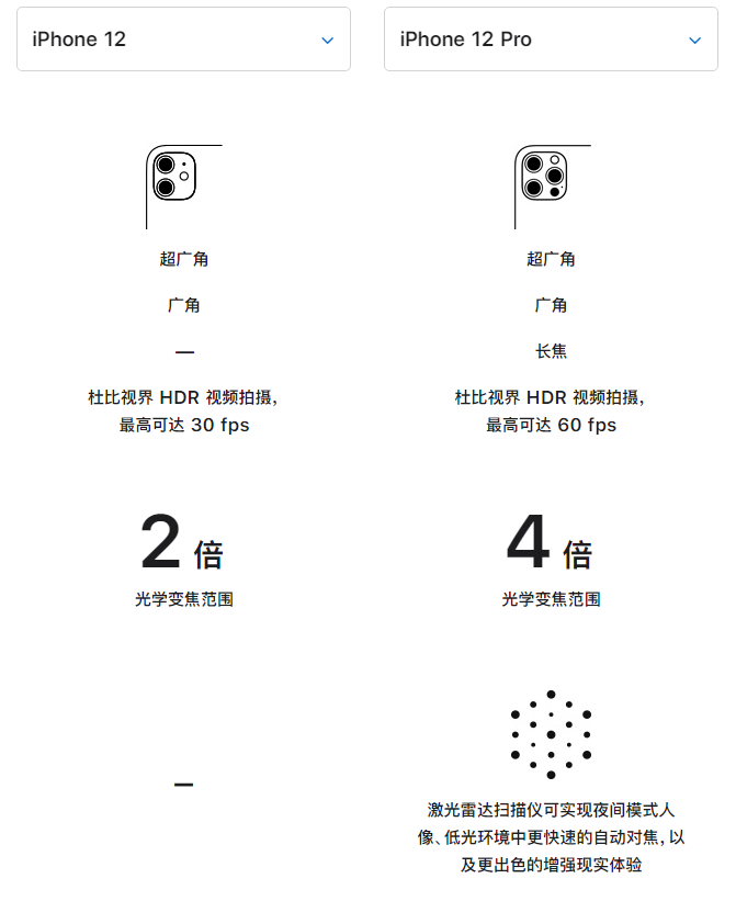 武隆苹果手机维修分享苹果 iPhone 12 与 iPhone 12 Pro 选哪款 